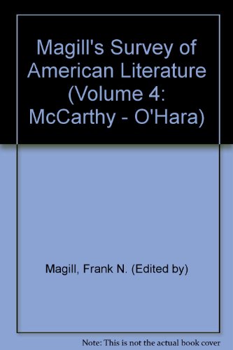 9781854354419: Magill's Survey of American Literature, Volume 4 [Hardcover] by Frank Northen...