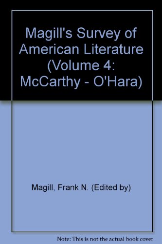 Stock image for Magill's Survey of American Literature for sale by Better World Books