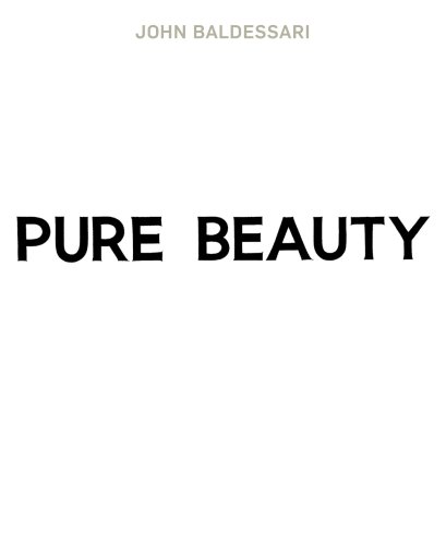 9781854378224: John Baldessari: Pure Beauty