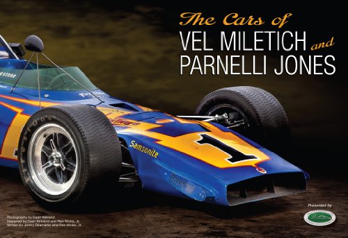 Stock image for The Cars of Vel Miletich and Parnelli Jones for sale by PACIFIC COAST BOOK SELLERS