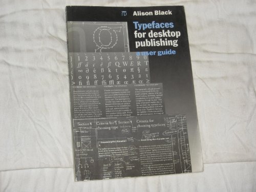 9781854548412: Typefaces for Desktop Publishing: A User Guide