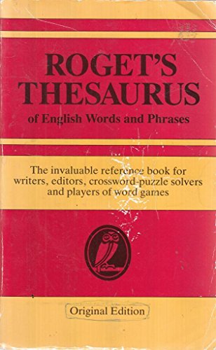 Beispielbild fr Roget's Thesaurus of English Words and Phrases zum Verkauf von Wonder Book