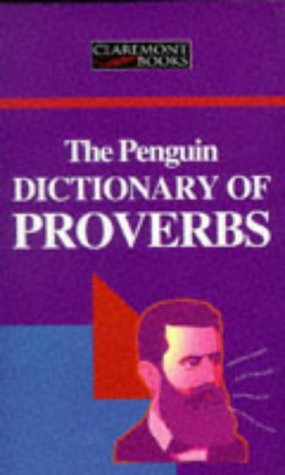 Stock image for The Penguin dictionary of proverbs / by Rosalind Fergusson for sale by MW Books