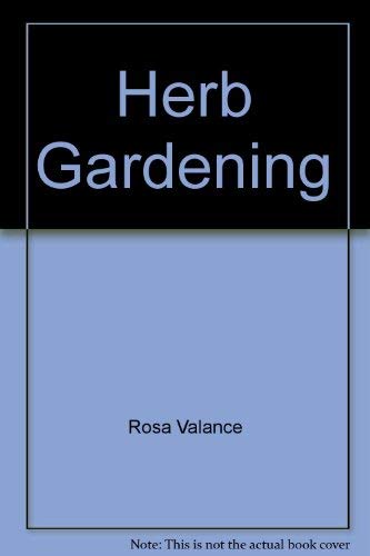 9781854711861: Herb Gardening
