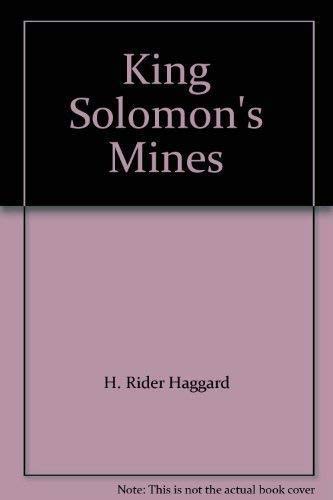 Imagen de archivo de King Solomon's Mines a la venta por Wonder Book