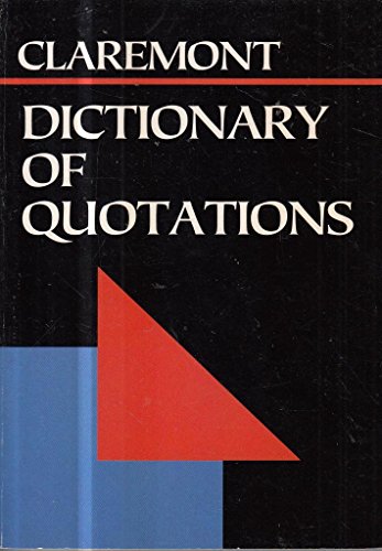 Beispielbild fr Dictionary of Quotations (Claremont Pocket Reference Library) zum Verkauf von AwesomeBooks