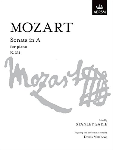 Imagen de archivo de Sonata in A, K.331 a la venta por THE SAINT BOOKSTORE