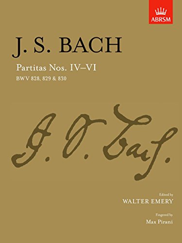 Partitas Nos.IV-VI. [4-6] BWV828-830.