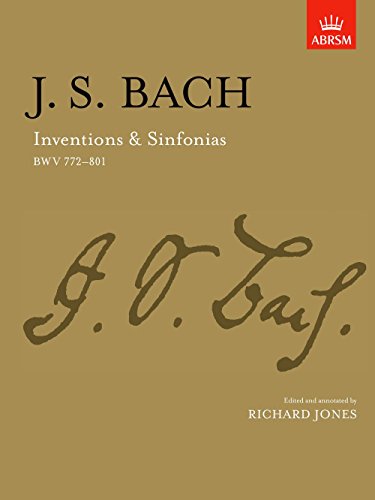 Stock image for Inventions Sinfonias BWV 772801, Piano Solo, JS Bach ed Jones for sale by PBShop.store US