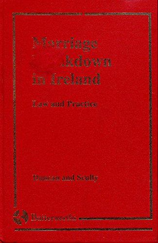Beispielbild fr Marriage Breakdown in Ireland: Law and Practice (Irish law library) zum Verkauf von Tall Stories BA