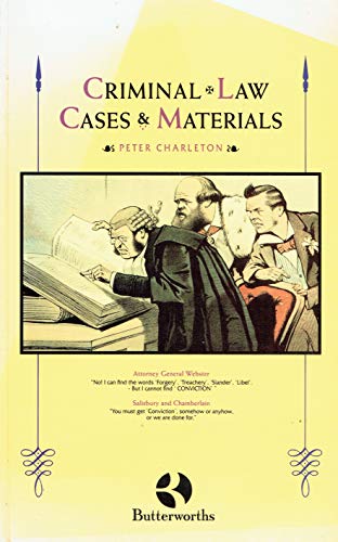 9781854751690: Criminal Law Cases and Materials