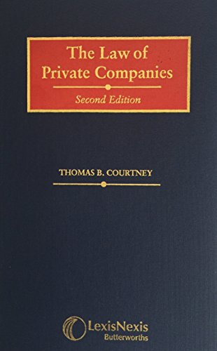 Beispielbild fr The Law of Private Companies zum Verkauf von Pigeonhouse Books, Dublin