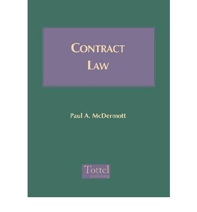9781854753601: Mcdermott: Contract Law (Irish Law Library)