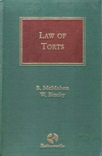 Beispielbild fr Irish Law of Torts (Irish Law Library) zum Verkauf von WorldofBooks