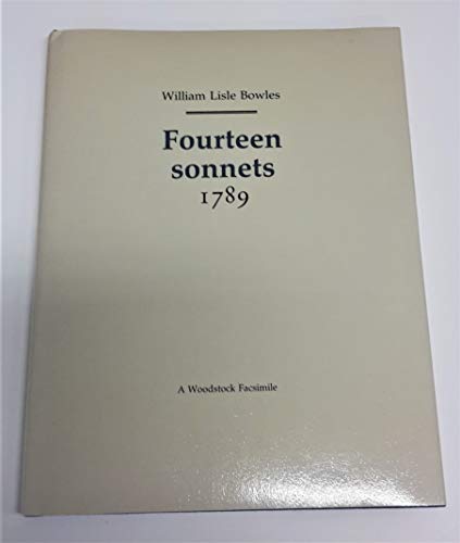 Stock image for Fourteen Sonnets, 1789 (Revolution and Romanticism, 1789-1834) for sale by HPB-Red