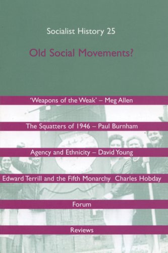 Imagen de archivo de Socialist History Journal 25: Old Social Movements a la venta por Zubal-Books, Since 1961