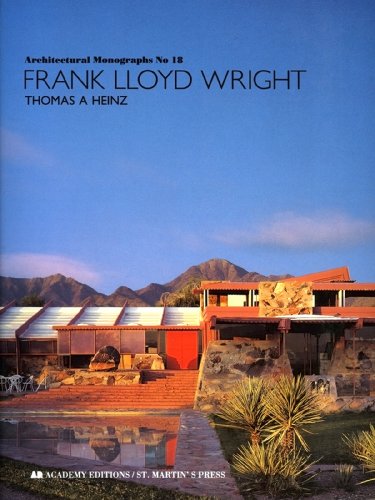 Beispielbild fr Frank Lloyd Wright (Architectural Monographs, No. 18) Thomas A. Heinz zum Verkauf von Michigander Books