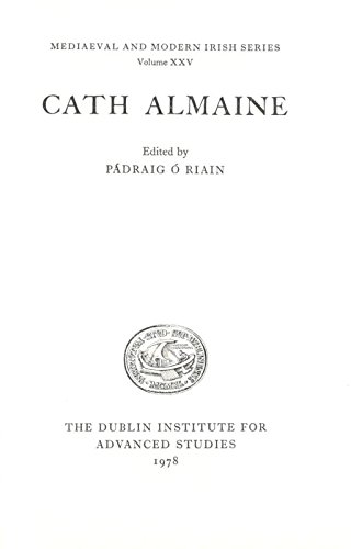 Stock image for Cath Almaine (Mediaeval & Modern Irish) (Irish Edition) for sale by Kennys Bookshop and Art Galleries Ltd.