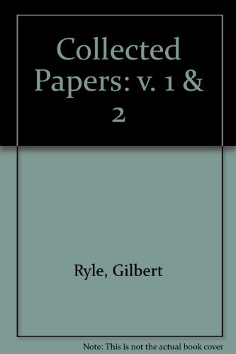 Collected Papers: Critical Essays and Collected Essays 1929-68 (9781855060241) by Ryle, Gilbert