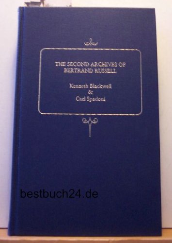 Beispielbild fr The Second Archives of Bertrand Russell zum Verkauf von Redux Books