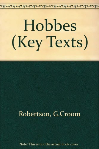 Beispielbild fr Hobbes (Key Texts S.) zum Verkauf von Powell's Bookstores Chicago, ABAA