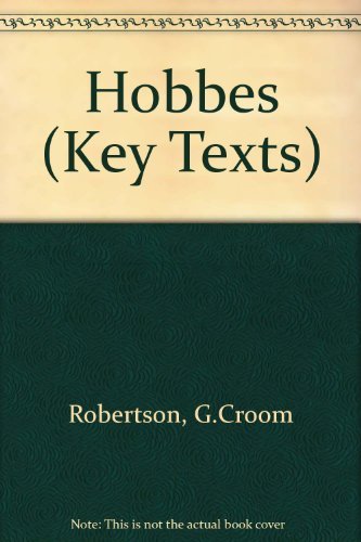 Imagen de archivo de Hobbes (1886) (Key Texts) a la venta por Irish Booksellers