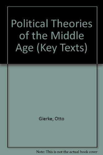 Stock image for Political Theories of the Middle Age for sale by Montana Book Company