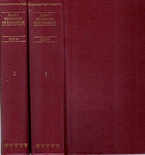 Stock image for Kant's Metaphysic of Experience: A Commentary on the First Half of the Kritik der Reinen Vernunft. 2 volumes. for sale by Powell's Bookstores Chicago, ABAA