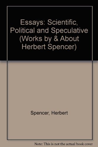 Beispielbild fr Essays: Scientific, Political and Speculative. ( 3 volumes) zum Verkauf von Atticus Books