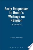 9781855067967: Early Responses to Hume's Metaphysical and Epistemological Writings: Vols 3 & 4