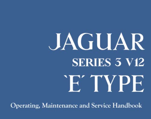 Beispielbild fr Jaguar E Type V12 Series 3 Handbook zum Verkauf von Blackwell's