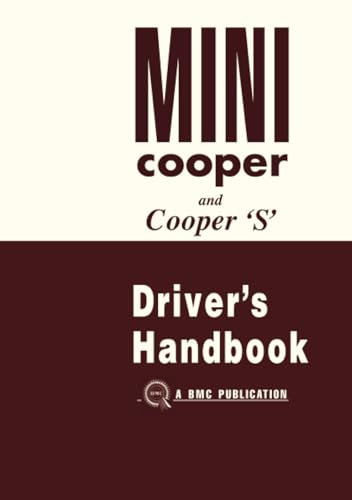 Stock image for Mini Owner's Handbook: Mini Cooper & Cooper `S' Mk 1 Part No. Akd3891 for sale by Revaluation Books