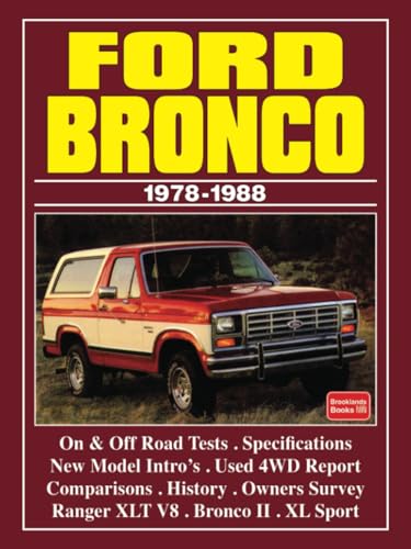 9781855200371: Ford Bronco 1978-1988: Road Test Book (Brooklands Books Road Tests Series)