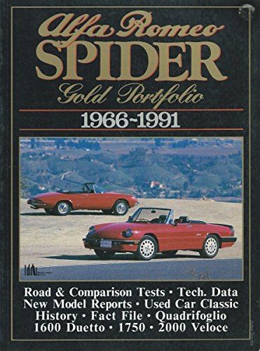 Imagen de archivo de Alfa Romeo Spider 1966-91 (Brooklands Road Test Books) a la venta por dsmbooks