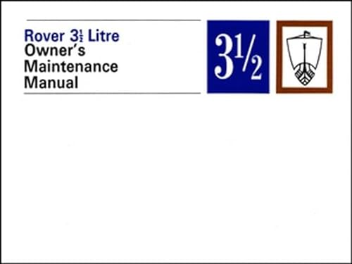 Beispielbild fr Rover 3.5 Litre Owners Maintenance Manual P5 zum Verkauf von Blackwell's