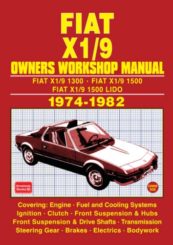 Imagen de archivo de Fiat X1/9 1974-1982 Owners Workshop Manual a la venta por HPB-Red