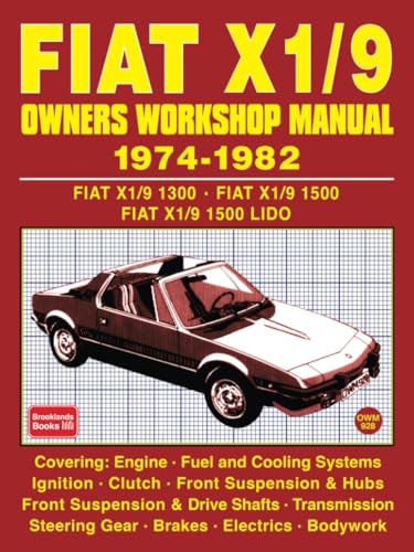 9781855204300: Fiat X1/9 1974-1982 Owners Workshop Manual