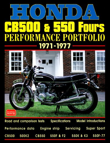 9781855204959: Honda CB500 and 550 Fours Performance Portfolio 1971-1977 (Brooklands Motorcycle Portfolios)