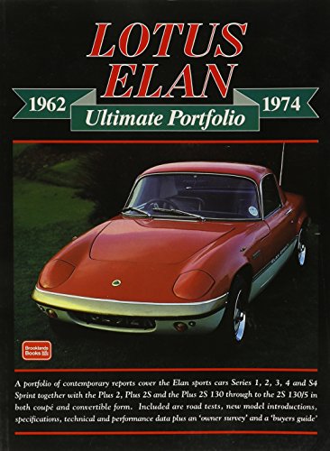Stock image for Lotus Elan 19621974 Ultimate Portfolio Brooklands Books Road Test Series for sale by PBShop.store UK