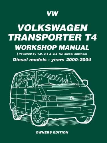 Stock image for Volkswagen Transporter T4 Workshop Manual Diesel Models 2000-2004: Owners Manual: Diesel Models - Years 2000 on for sale by Stephen White Books