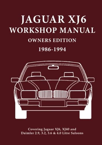 Beispielbild fr Jaguar XJ6 Workshop Manual Owners Edition 1986-1994 zum Verkauf von The Book Corner