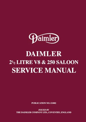 Stock image for Daimler 212 Litre V8 250 Saloon Service Manual for sale by PBShop.store US