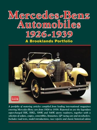 9781855209381: Mercedes-Benz Automobiles 1926-1939 (A Brooklands Portfolio)