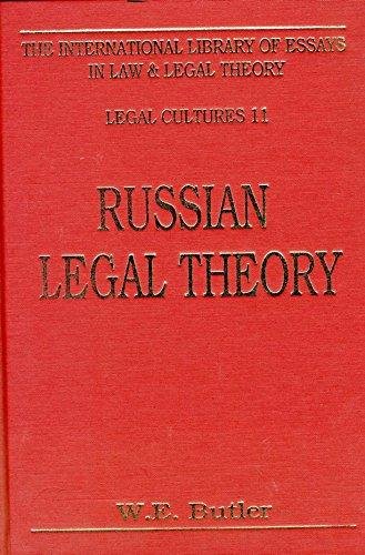 9781855212497: Russian Legal Theory