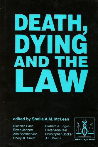 Imagen de archivo de Medico-Legal Series: Death, Dying and the Law a la venta por Anybook.com
