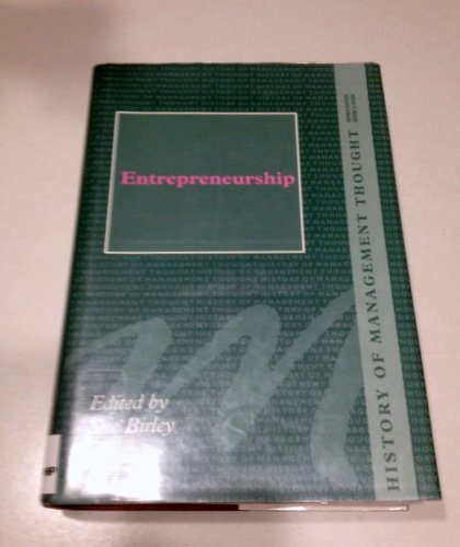 Stock image for Entrepreneurship (History of Management Thought) for sale by Bookmonger.Ltd