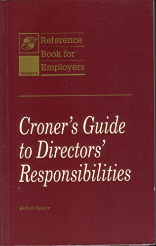 Stock image for Croner's Guide to Directors' Duties for sale by WorldofBooks