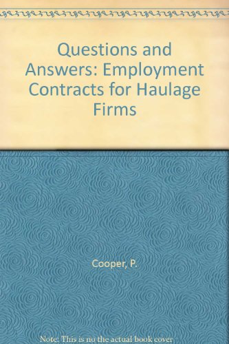 Beispielbild fr Questions and Answers: Employment Contracts zum Verkauf von Anybook.com