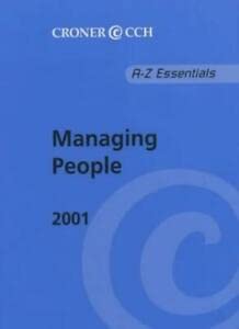 9781855245853: Croner's A-Z Essentials: Managing People (A-Z Essentials S.)