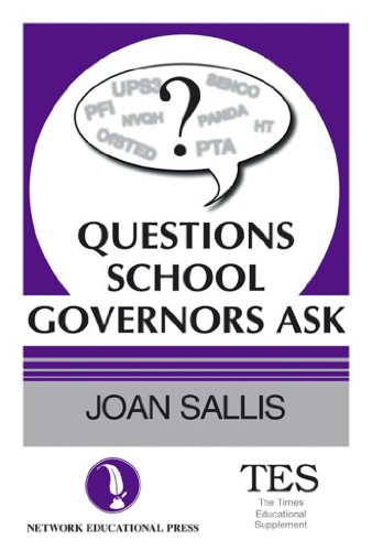 Beispielbild fr Questions School Governors Ask zum Verkauf von WorldofBooks